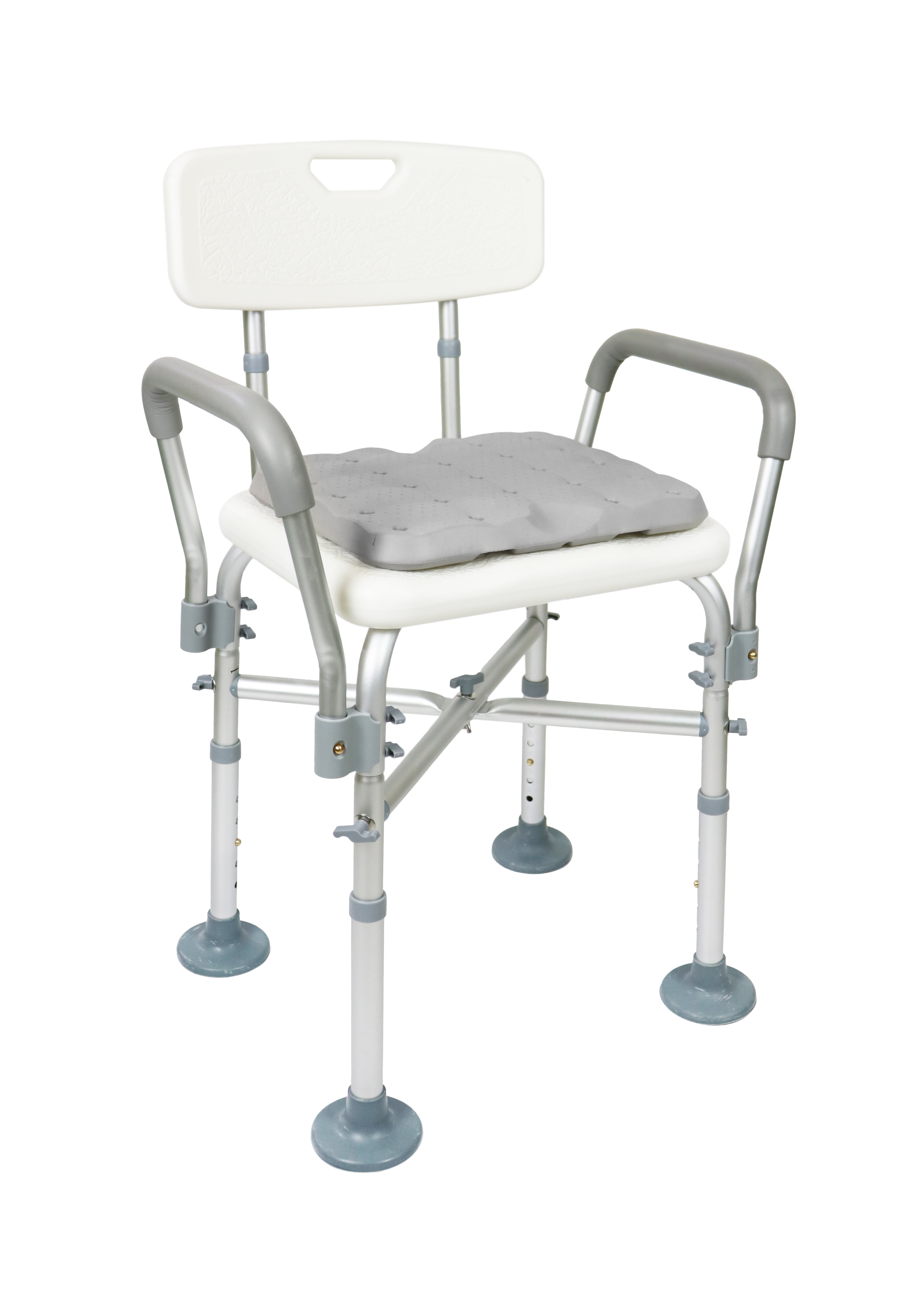KMINA Shower Chair (330 lbs) with Double Reinforced Crossbar and