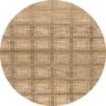 thumbnail image 1 of Ahgly Company Machine Washable Indoor Round Abstract Bronze Brown Area Rugs, 7' Round, 1 of 7