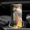 thumbnail image 4 of Horse Tumbler With Straw and Lid, Stainless Steel 20oz Insulated Horse Coffee Travel Mug, Horse Gifts Cups for Women and Girls, 4 of 6