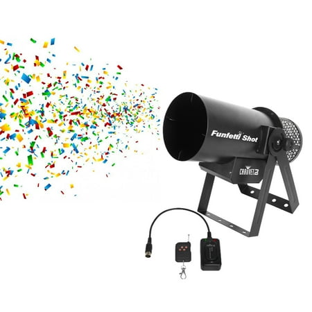 Chauvet DJ Funfetti Shot Professional Special Event Confetti Launcher and Remote