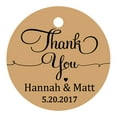 thumbnail image 1 of 100 Pcs Papier Cadeau Rond Personnalisé Merci à Suspendre Tags Cadeaux de Mariage Personnalisés Tags, 1 of 1