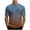 Coffee, variant on Men's Basic Stretch Ombre Mountain Line Printed Short Sleeve Shirt, Crew Neck Versatile All Match Simple Outdoor Casual Blouse M-XXXL