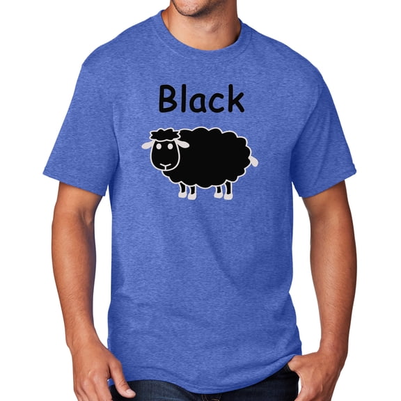 Men's Black Sheep of the Family T-shirt, Small Heather Royal Blue