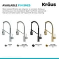 thumbnail image 6 of Kraus Kpf-1617 Coda 1.8 GPM Single Hole Pre-Rinse Kitchen Faucet - Black, 6 of 7