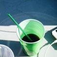 thumbnail image 4 of Wolfrail Biodegradable Compostable Individually Wrapped Straws - PLA Disposable Plant Based Green Straws (8.25" LongX0.23" Wide), 4 of 5
