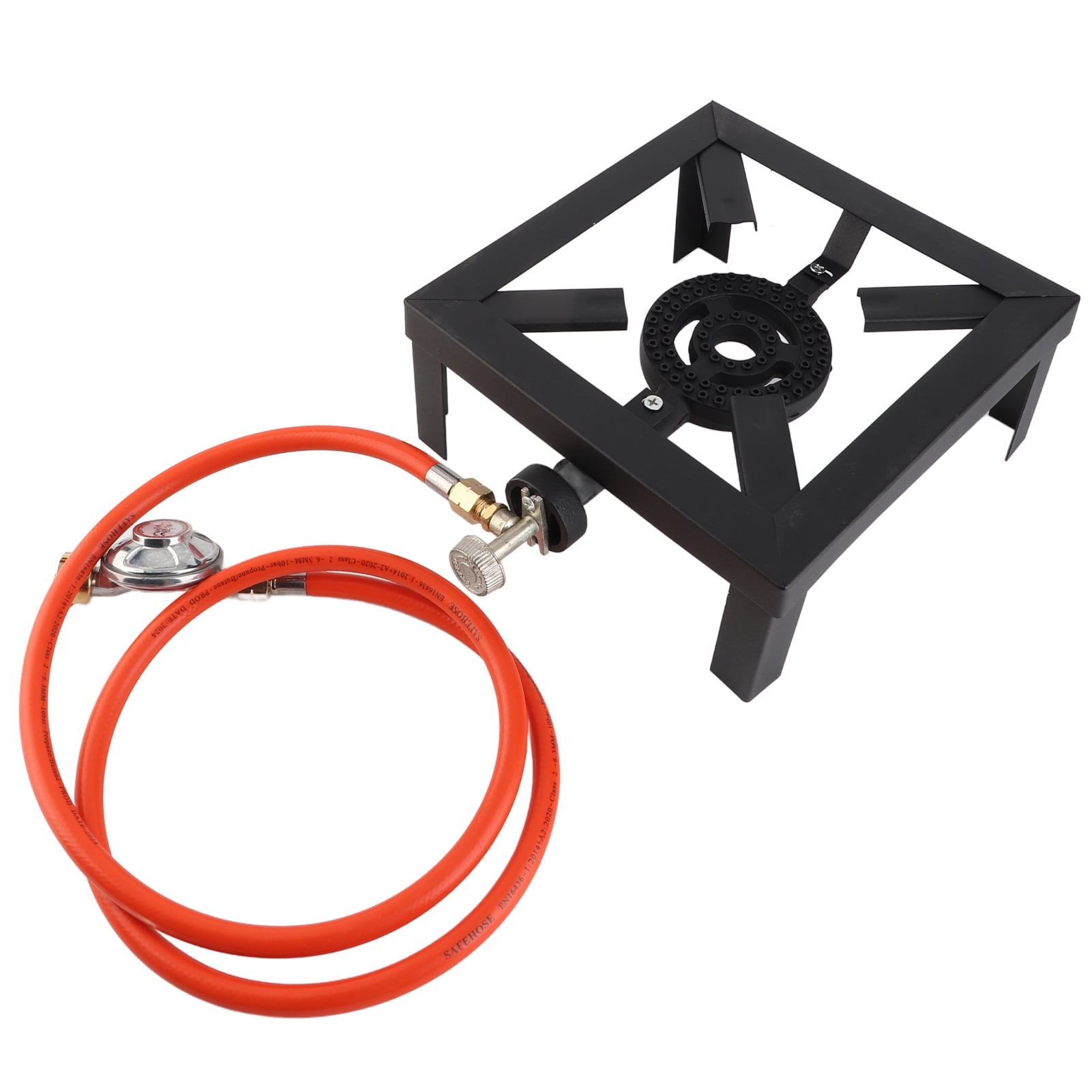 Portable 8KW Gas Boiling Ring Cast Iron Stove Large LPG Stove Outdoor Cooker Iron Frame Portable Fire Control Stove