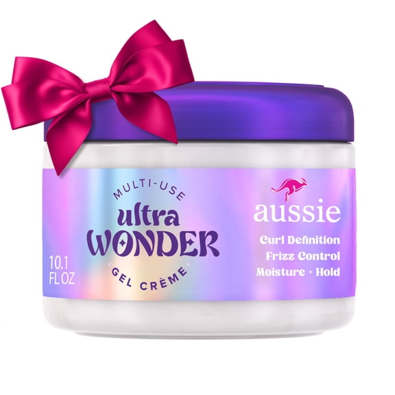 Aussie Ultra Wonder Gel Creme All-in-1 Moisturizing Hold Styler, Gel   Cream, for All Hair Types and Curls, 10.1 oz