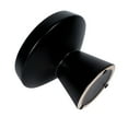 thumbnail image 4 of ceramic black pedestal  fruit bowl /planter 8.25”D matte black. 8x7x5", 4 of 6