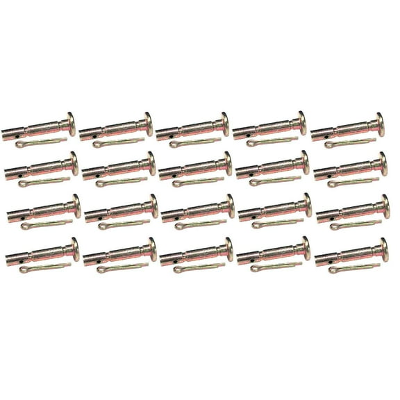 Pack of 20 Shear Pins & Cotter Pins for MTD 31A-3BAD700-31AS6LEG752 Series 2005 & Newer Snowblowers Replaces MTD 738-04124A / 938-04124A / 738-04124/938-04124