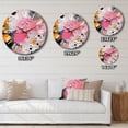thumbnail image 4 of Designart "Geometric in Pink and Grey I" Modern Oversized Wall Clock, 4 of 5