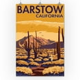 thumbnail image 2 of Barstow, California, Desert Scene with Cactus (24x36 Giclee Gallery Art Print, Vivid Textured Wall Decor), 2 of 3