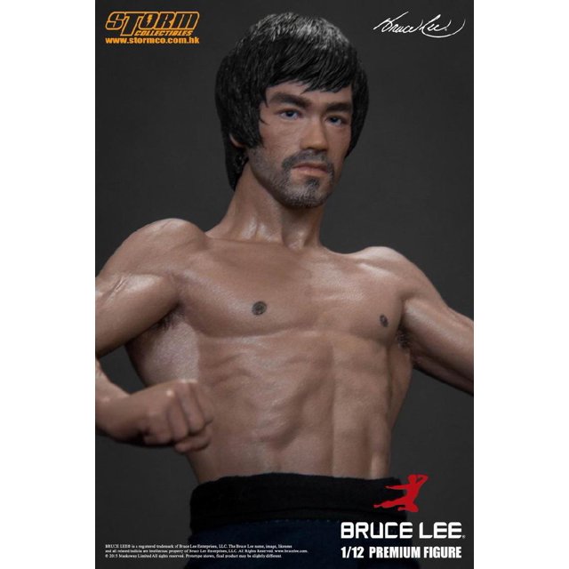 Figura de acción de Bruce Lee, padre de las artes marciales mixtas, hombre musculoso, ropa real, cabeza intercambiable, figura de acción premium, Auckland, 15 cm
