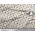 thumbnail image 2 of Soimoi Tissu Popeline de Coton Forme Diamant & Filigrane Damas Imprimé Tissu au Mètre 56 Pouces de Large, 2 of 3