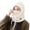 White, variant on Warm Hooded Ushanka Hat Stylish Cap Headwear Winter Accessory for Women and Girls Winter Headwear