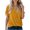 Yellow, variant on WXLWZYWL Womens Summer Tops 2023 Clearance Solid V-Neck Sling Tops Casual Short Sleeve Blouse T-Shirts Green