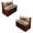 Beige-Rooster Boho Mandala, variant on SCRAWLGOD Aztec Bear Print RV Dinette Cushions Slipcover, 2 Backrest Cover and 2 Bench Cover Washable Elastic RV Dinette Booth Cushions Slipcover