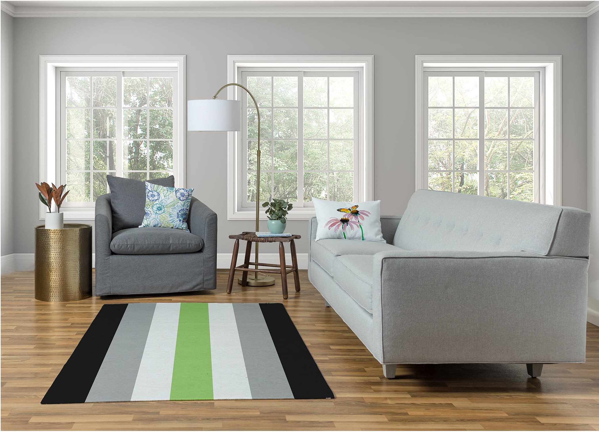 Simply Daisy Fluidity Stripes Area Rug, 4' x 6'