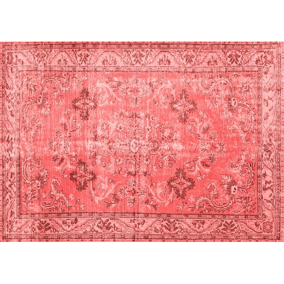 Ahgly Company Indoor Rectangle Persian Red Traditional Area Rugs, 7' x 10'