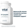 thumbnail image 3 of Vital Nutrients Vitamin B-Complex | Vegan High-Potency Methylated B Complex Vitamins | B Vitamins Support Energy Production, Metabolism, and Heart Health | Gluten, Dairy, Soy Free | 120 Capsules, 3 of 5