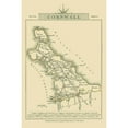 thumbnail image 3 of Cary 11x14 Black Modern Framed Museum Art Print Titled - Cornwall County England - Cary 1792, 3 of 5