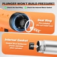 thumbnail image 3 of Desatascador eléctrico VEUIEIZT de alta presión naranja, 3 of 7