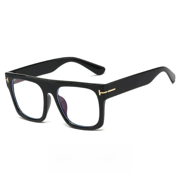 Womens Mens Thick Square Black Reading Glasses 0.50 Ladies Anti-blue Light Readers Plastic Presbyopic Glasses 0.5