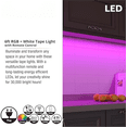 thumbnail image 2 of 12-Foot LED Light Strip with IR Remote – 16  Options, Flexible RGB Tape Light for Under Cabinet, TV & Accent Lighting – Dimmable$$Tools & Hardware Other, 2 of 10