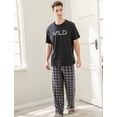 thumbnail image 2 of Richie House Men's Knit Two-piece Pajama Sleepwear Set RHM2866, 2 of 7