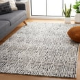 thumbnail image 2 of SAFAVIEH Ebony Abraham Diamond Area Rug, Black/Ivory, 4' x 6', 2 of 8