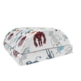 thumbnail image 1 of Alien Foot Rest, Mechanical Robots Pattern Scattered on a Plain Background Futuristic Concept, Non-Slip Backing Adjustable Ergonomic Memory Foam Leg Support for Office, Multicolor, by Ambesonne, 1 of 5