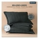 thumbnail image 5 of Edredón Ligero Reversible Pinsonic Velvet Esquimal Colcha Doble Vista (Queen Size, Negro grisáceo), 5 of 8