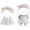 White, variant on Elegant Doll Clothing for 17cm Dolls, Premium Doll Outfits for 4-7In Dolls, Optimal for Dolls Dressing Up