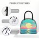 thumbnail image 4 of Disketp Retro Palm Beach Sunset Bolsa Térmica para Almuerzo, Lonchera con Abertura Amplia y Gran Capacidad, Organizador Reutilizable para Mujeres, Hombres y Adultos, 4 of 6