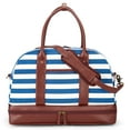 thumbnail image 2 of Weekender Bag, Women Canvas Tote, Portable Duffle Bag with Shoe Compartment Handbag, 2 of 9