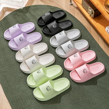 

Slippers Women‘s Summer Outfit Indoor Home Bathroom Bathing Non-Slip Household Slip-On Sandals Men‘s Slippers
