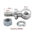 thumbnail image 4 of Chrome Hitch Mount Tow Ball 50mm Shank Dia Capacity 5000Lbs Coupling Trailer Parts RV Camper Caravan Accessories ,Rv Camper Accessories, 4 of 6