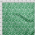 thumbnail image 4 of oneOone Velvet Green Fabric Kids Floral Fabric For Sewing Printed Craft Fabric By The Yard 58 Inch Wide, 4 of 4