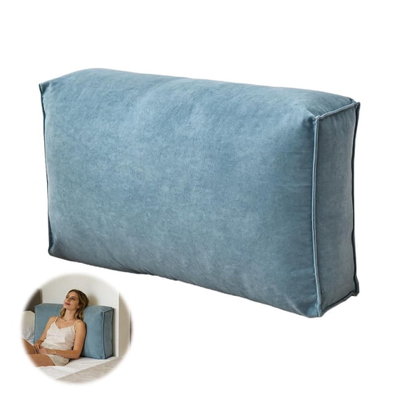 Rectangular Couch Back Cushion Pillow, Lumbar Support Pillow for Sofa Bed, 23.6x17.7 Inch Decorative Throw Pillow with Removable Cover, High-Resilience Cotton Fill