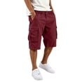 thumbnail image 2 of Mens Cargo Shorts Below the Knee Casual Travel Bermuda Shorts Hiking Summer Lightweight Tactical Shorts, 2XL, 2 of 7