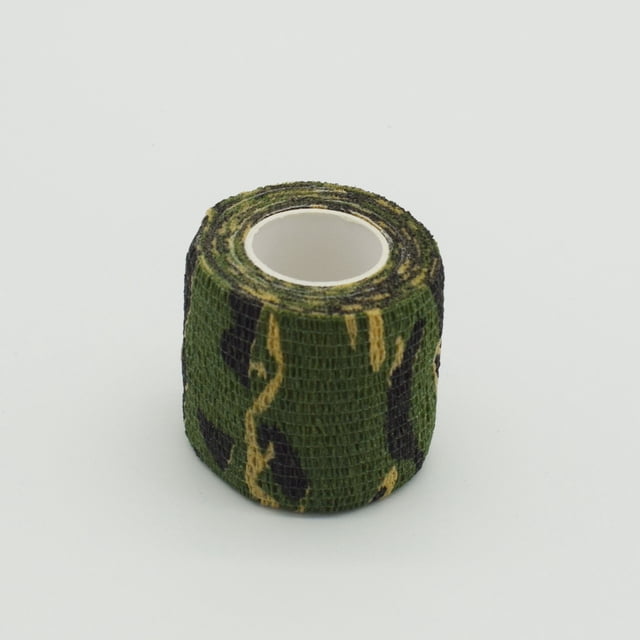 6 rollos de cinta cohesiva de camuflaje vendaje de camuflaje autoadhesivo, 5 m * 4,5 cm TUNC Sencillez