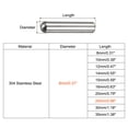 thumbnail image 2 of 8x25mm Dowel Pins, 5 Pack Round Head Flat Chamfered End Dowel Pin, 2 of 6