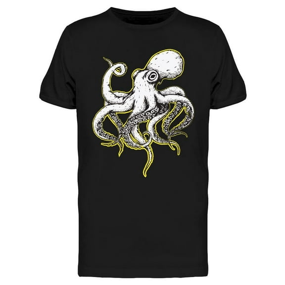 Giant Octopus Design T-Shirt Men -Image by Shutterstock, Male Small