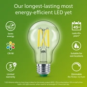 Philips Ultra Efficient LED 60-Watt A19 Light Bulb, Daylight, Clear, Dimmable, E26 Base (4-Pack)