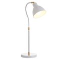 thumbnail image 2 of Henn&Hart 10" Mat Blanc/laiton Métal Lampe de Table, 2 of 11