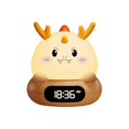 thumbnail image 1 of Cute dragon clock pat lamp, plug-in and rechargeable remote control night light, bedside soft light for feeding and sleeping, 1 of 1