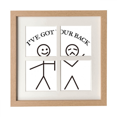 thumbnail image 1 of Back Line Body Art Deco Fashion Frame Wall Tabletop Display 4 Openings Picture, 1 of 3