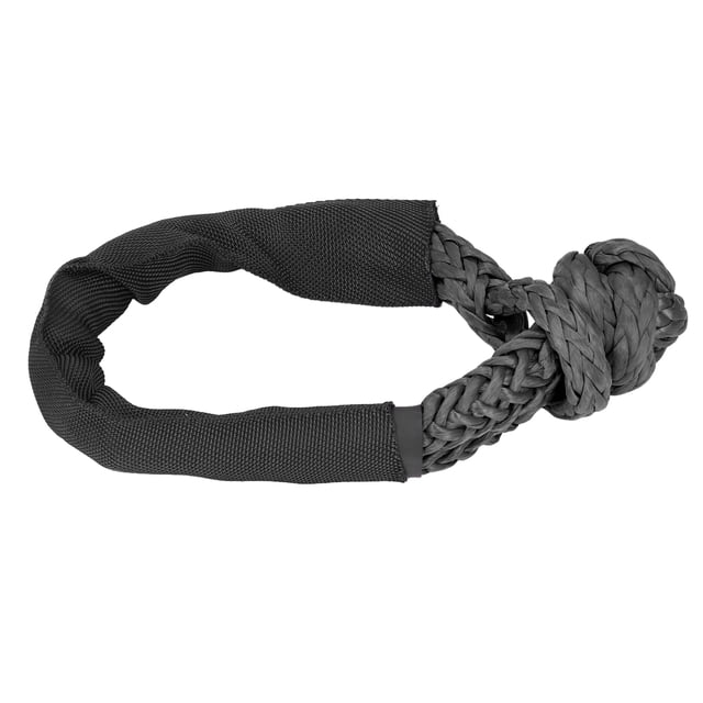 Grillete suave sintético, resistencia a la rotura de 33069 libras, cuerda de recuperación todoterreno para ATV, SUV, camión, negro