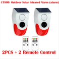 thumbnail image 1 of 2PCS Outdoor Waterproof Wireless 120dB Charging Security Sound Alarm Detector Sensor for Home Burglar Alarm System, 1 of 6
