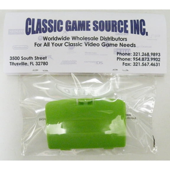 Lime Green Game Boy Color Replacement Battery Cover By Classic Game Source