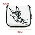 thumbnail image 1 of fastboy Universel Golf Maillet Putter Couvre-Chef Carré Magnétique Fermeture Garde Papillon Blanc, 1 of 9